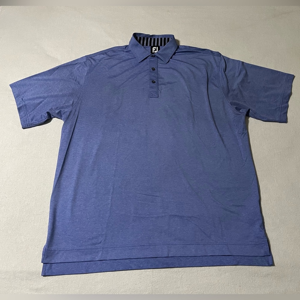 Footjoy Mens Size XL Purple Stretch Golf‎ Polo Shirt